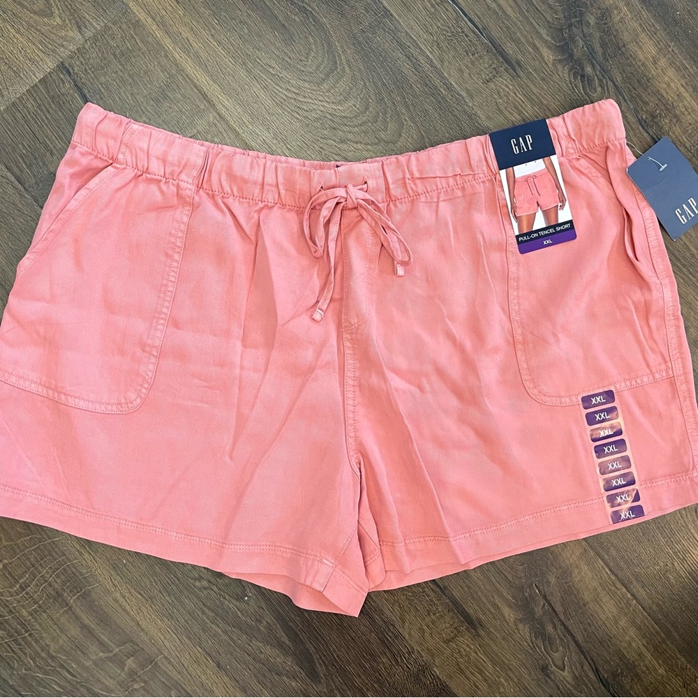 XXL Coral Pink Stretch GAP Tencel Shorts (NEW w/Tags)